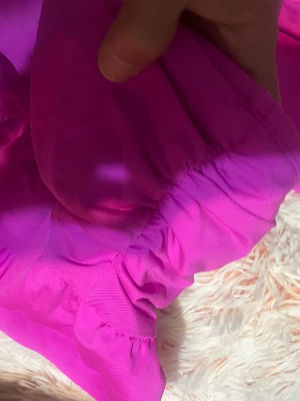 Apt. 9 Fuchsia Pink Ruffled Tankini Set - Picture 9 of 9